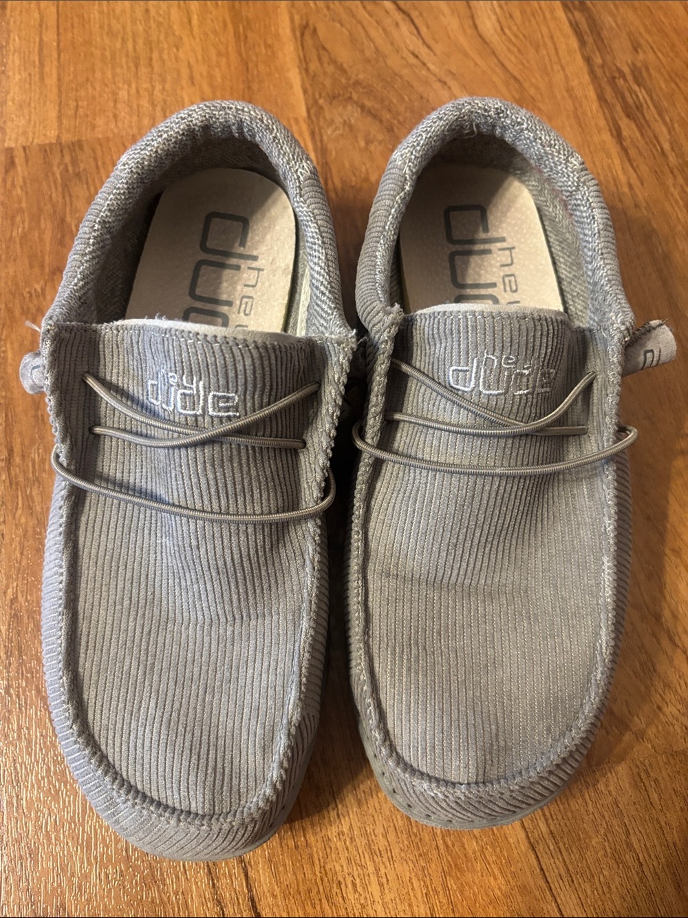 Hey Dude Wally size 6- Corduroy night owl